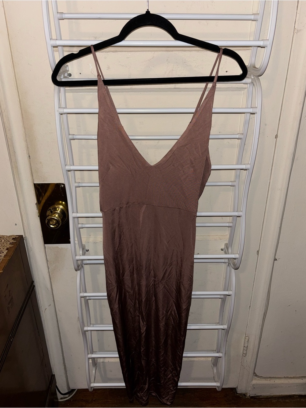 Free People Mauve Slip Dress with Spaghetti Straps Boho Hippie
